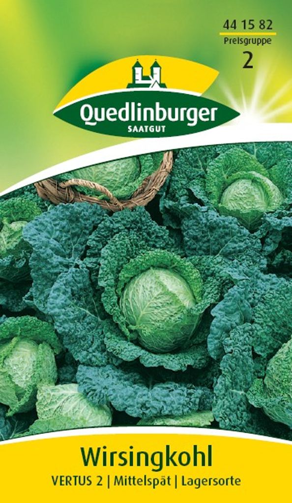 Quedlinburger Saatgut - Wirsingkohl Vertus 2 - Samen - Produktbild 