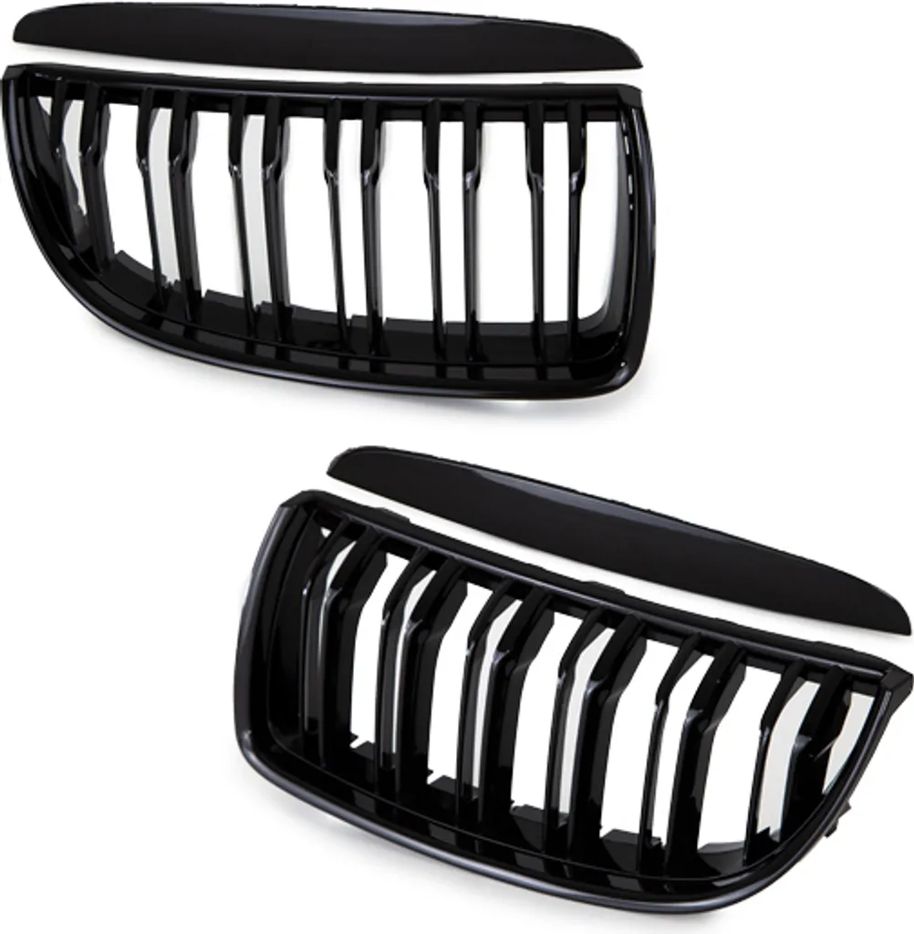 Grille de radiateur noir brillant pour BMW Série 3 E90 E91 2005-2008