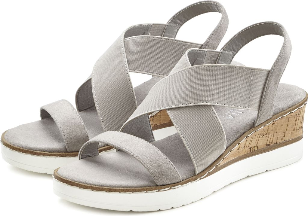 LASCANA Sandalette grau Größe 36