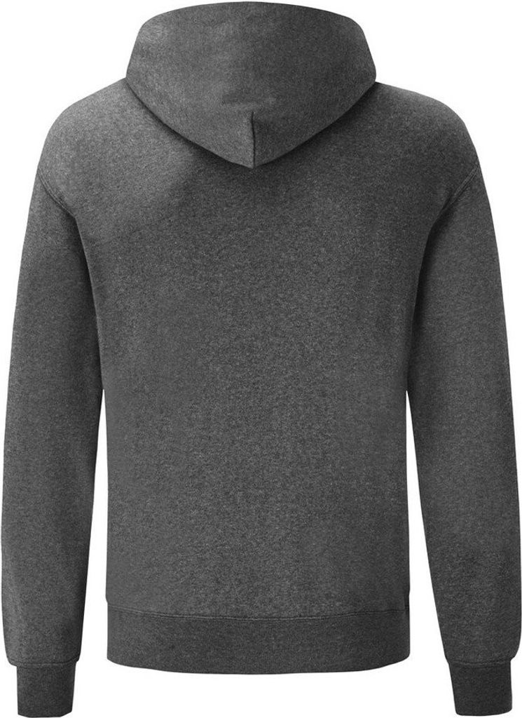 Fruit Of The Loom Herren Kapuzenpullover / Hoodie / Kapuzensweater BC366 (M) (Dunkelgrau meliert)