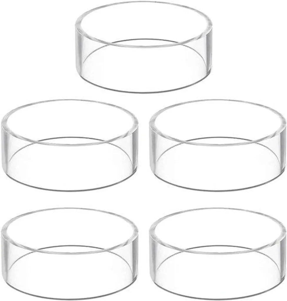 Support ballon anti-roulement en acrylique, anneau de maintien x5