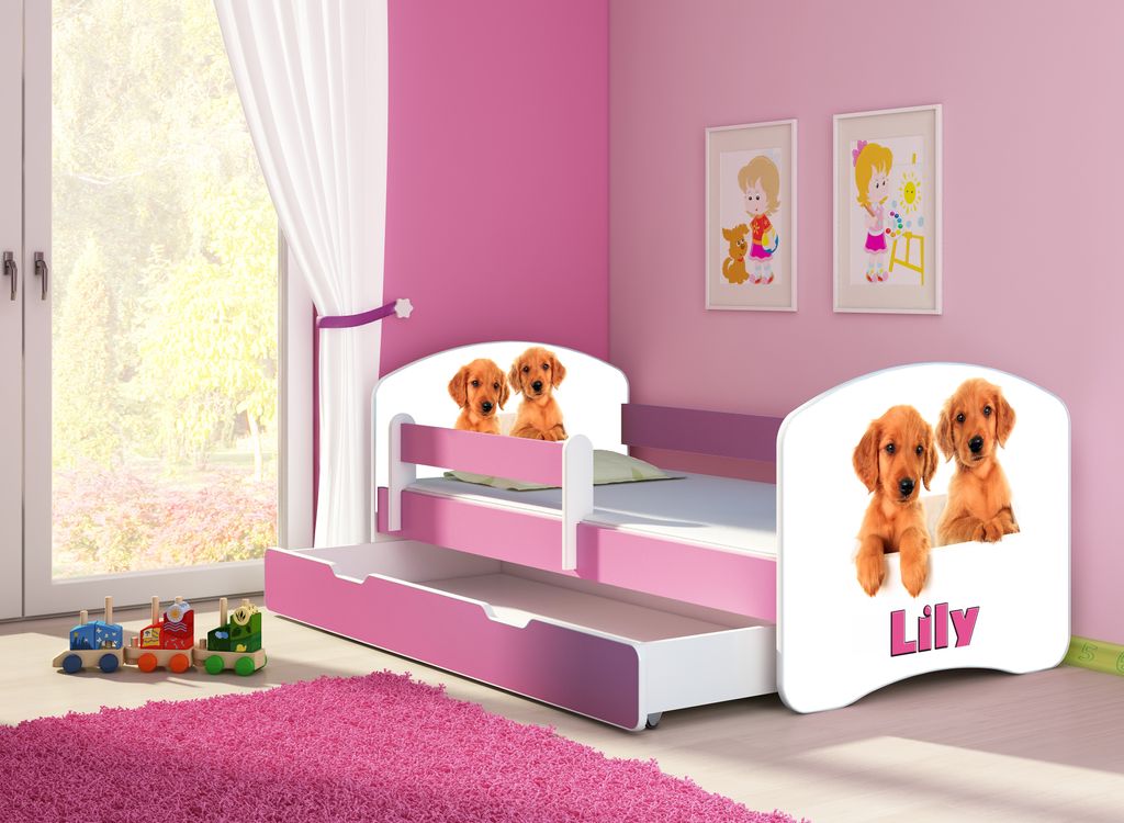 ACMA Jugendbett Kinderbett Junior-Bett Komplett-Set mit Produktbild 