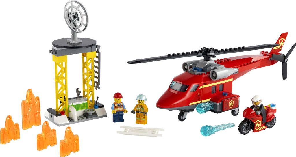 LEGO 60281 City Brandweerhelikopter, speelgoedhelikopter Productafbeelding 