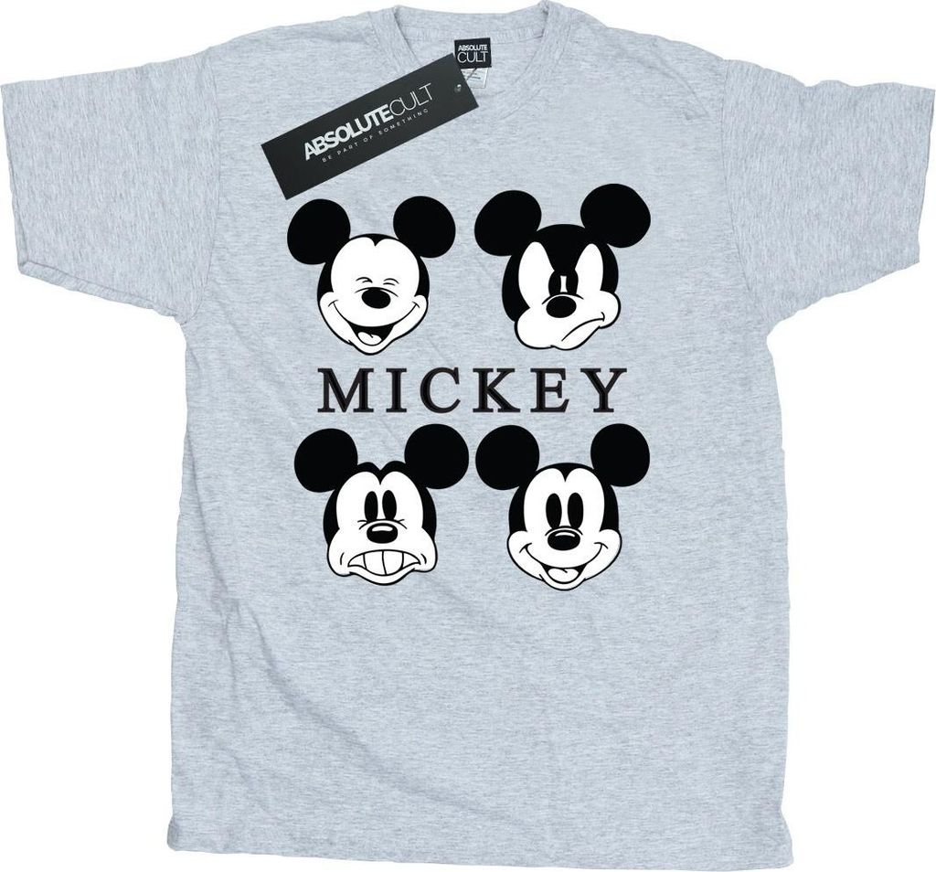 Disney - "Four Heads" T-Shirt für Herren BI1139 (M) (Grau)