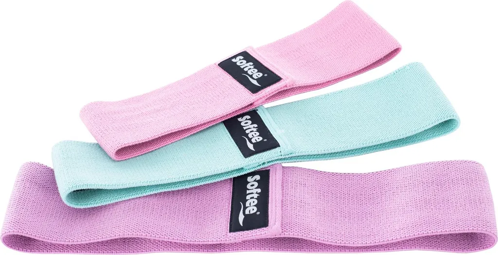 Lot de 3 bandes élastiques pour les hanches Softee - Set Fitness Mixte