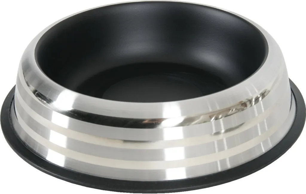 Zolux Ciotola Merenda per Cani Nera 500ml | Acciaio Inox Antiscivolo