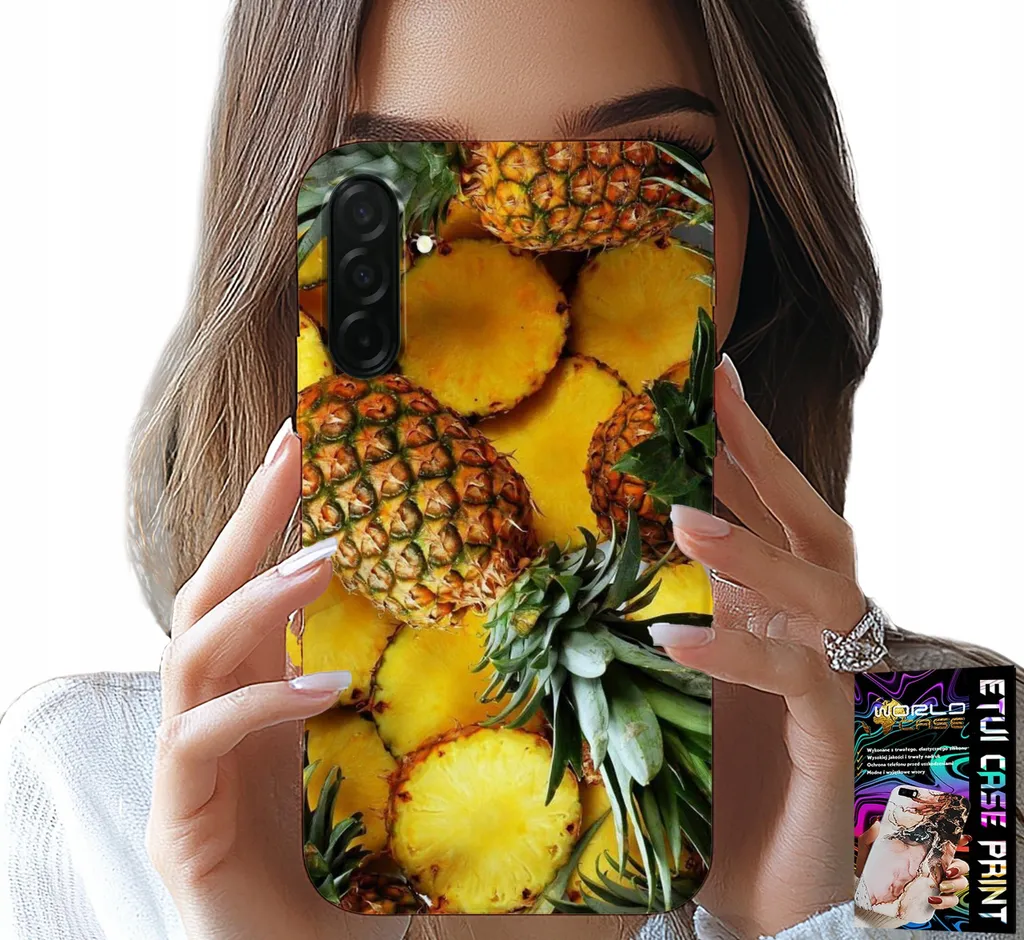 Custodia Per Samsung Galaxy A56 5G - Ananas Frutta Custodia + Vetro