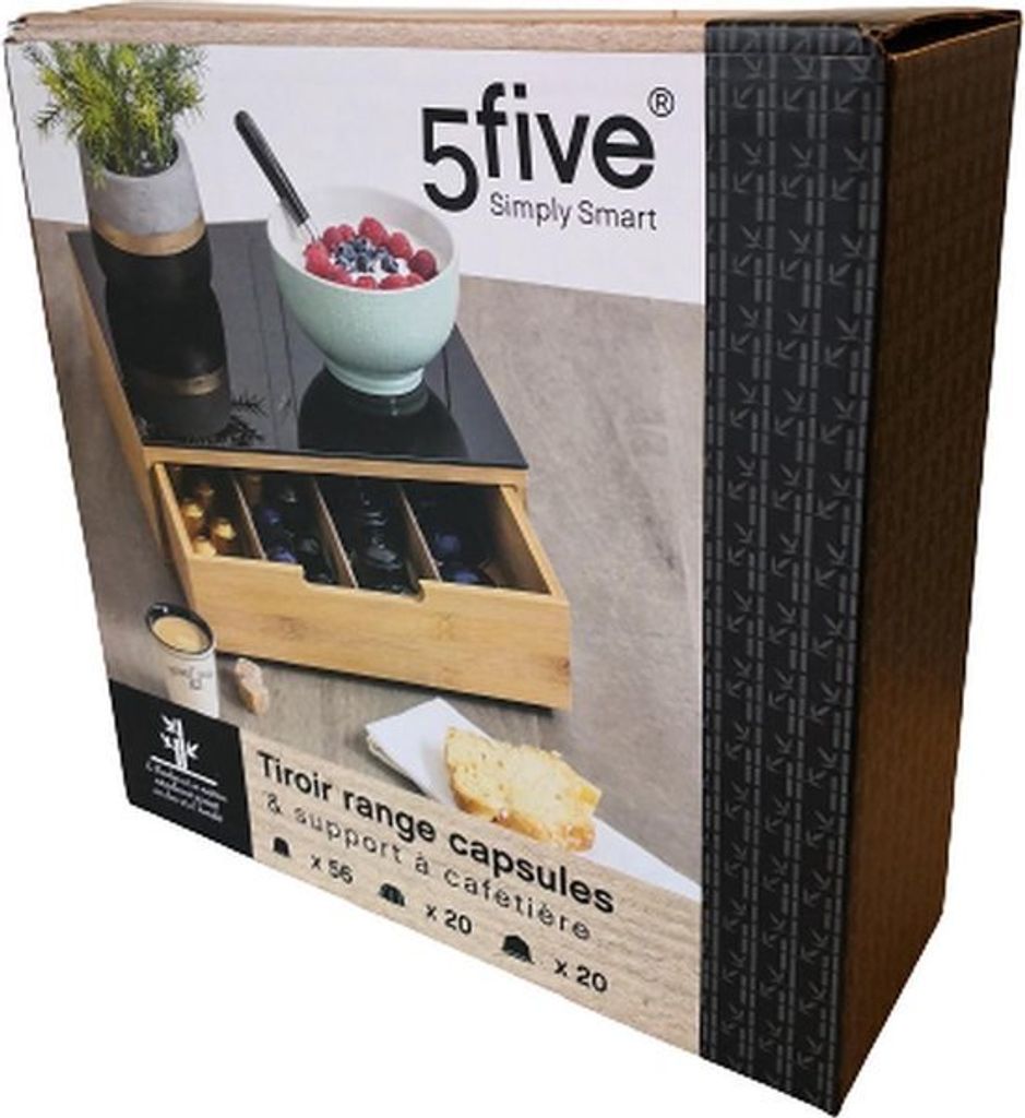 5five Simply Smart Aufbewahrungsbox Kaffe Kapsel Bambus Produktbild 8