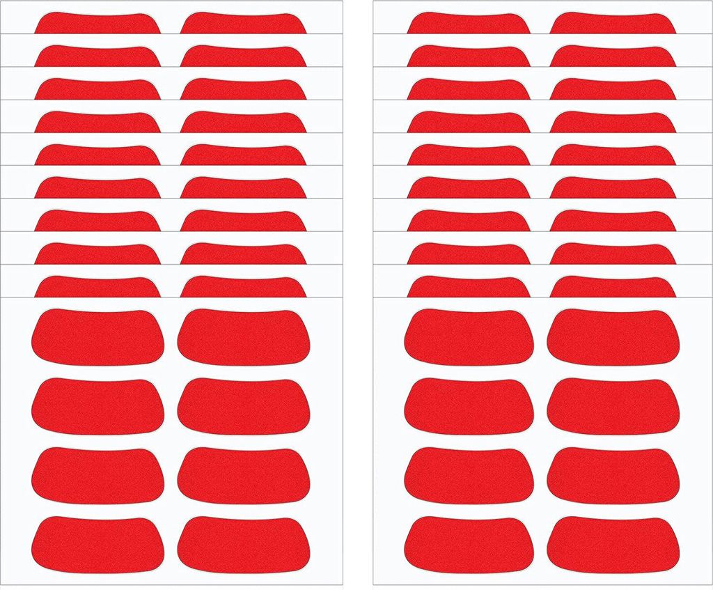 100 Paare Augenstreifen selbstklebend wasserdichte atmungsaktive starke klebrige klebrigkeit leicht zu dekorativen PVC DIY Helle Farbe Sport Eye St...