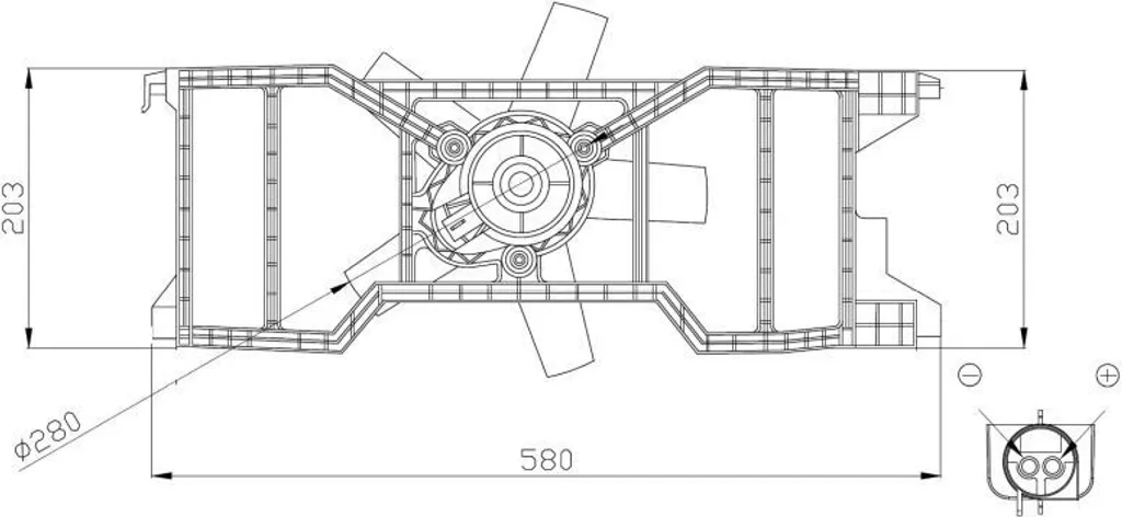Ventilateur de refroidissement silencieux NRF 47944, haute performance OE