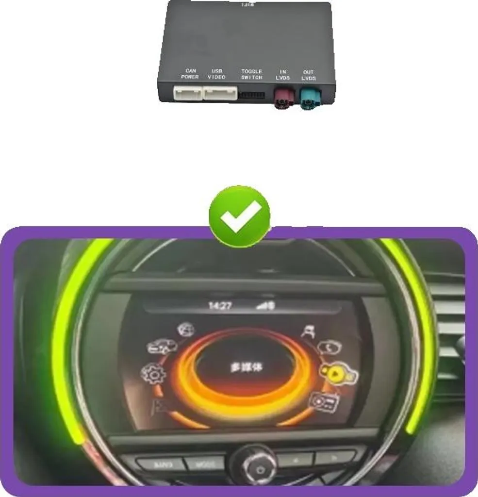 Interface Vidéo CarPlay et Android Auto sans fil pour Autoradio NBT