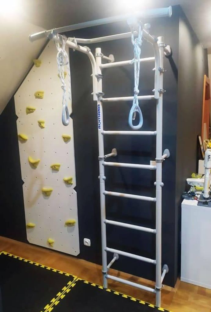 Kletterwand Indoor für Kinder mit Griffe | Klettergerüst Kinderzimmer