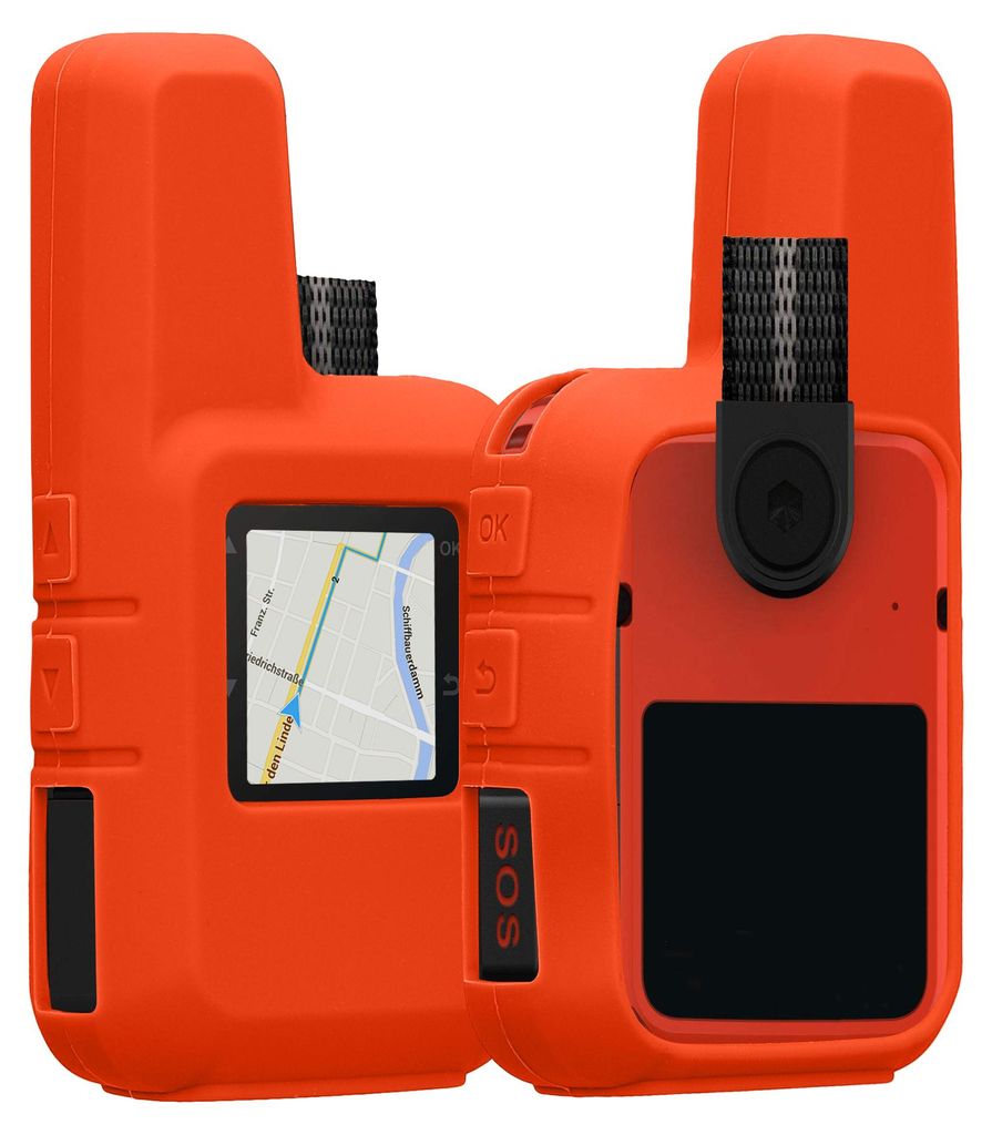 kwmobile Hülle für Garmin inReach Mini 2 Schutzhülle - Hülle für GPS Handgerät - Case in Orange