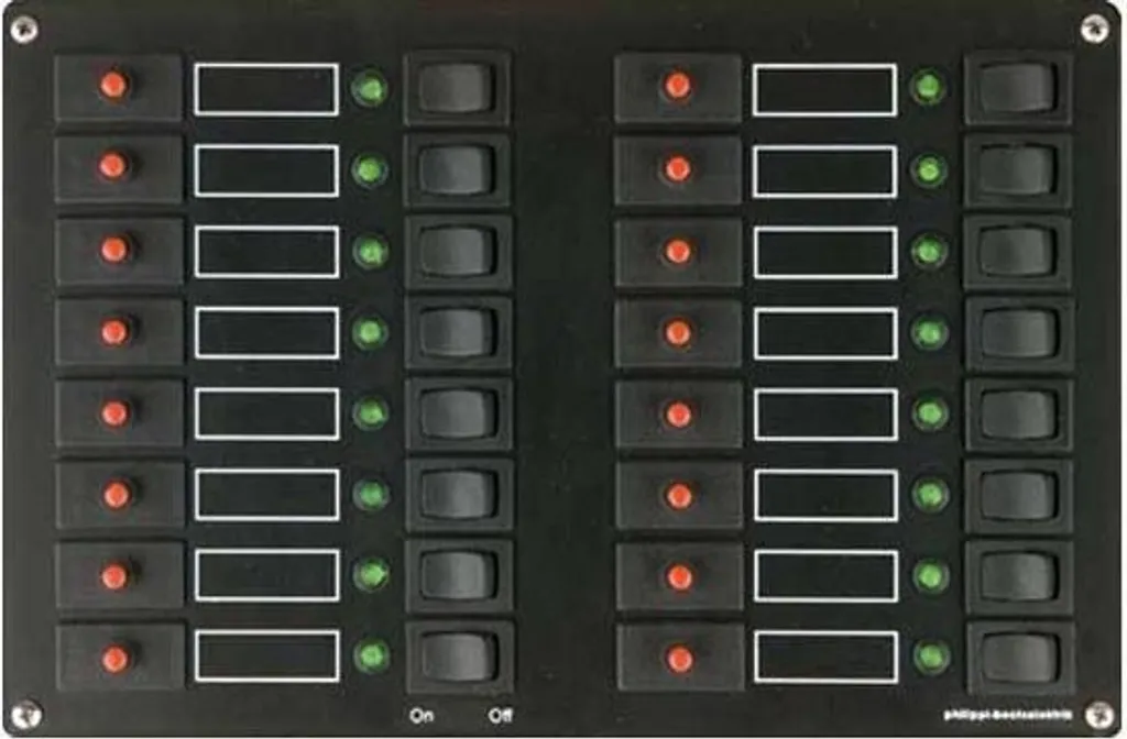 Tableau Philippi STV 316 16 circuits 12V/24V avec fusibles thermiques