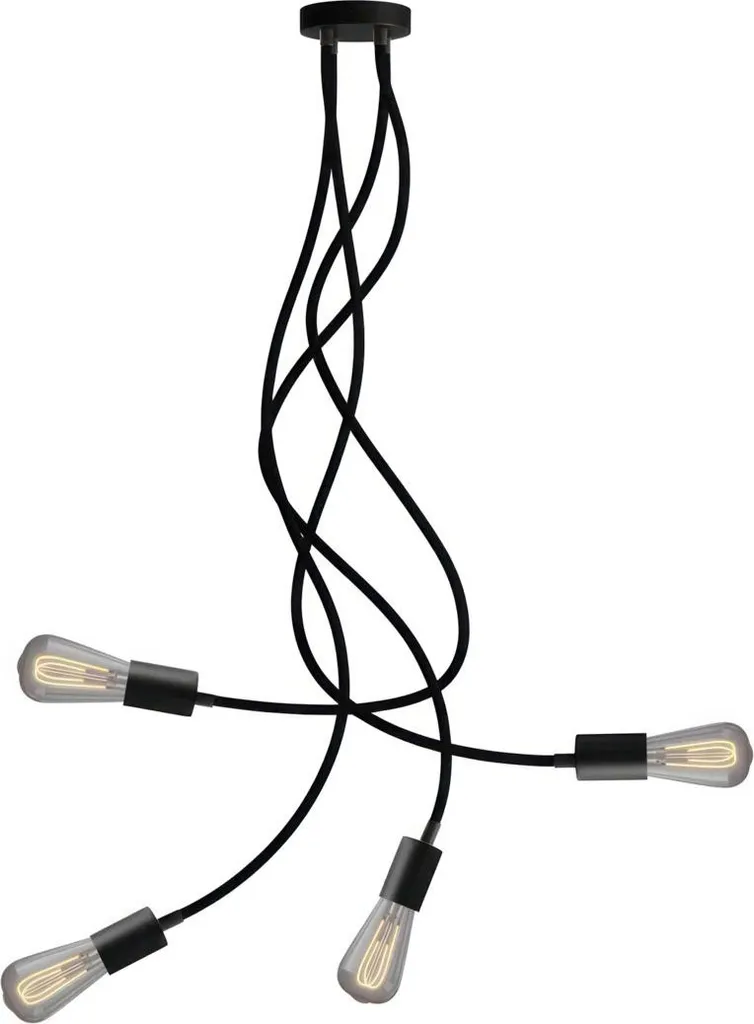 Creative-Cables Flex 90 Plafonnier articulé diffuseur ampoule LED ST64