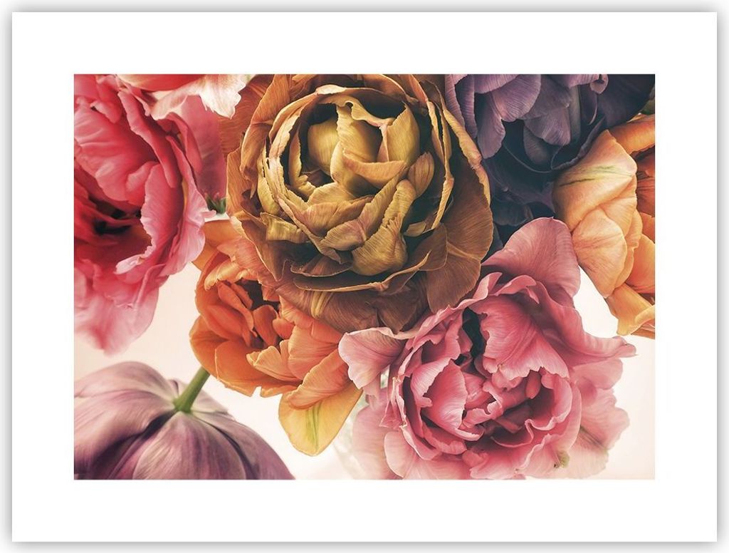 Poster - Poster ohne Rahmen - Blumenstrauß Blumen Braut - 40x30 cm - Wand Bild - Wanddeko - Wandbilder - Kunstposter - Wandposter - Bilder - Kunst...