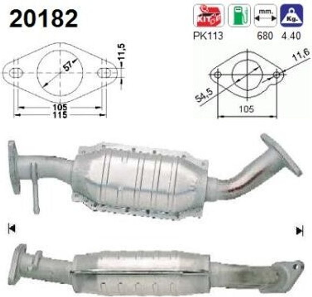AS Katalysator Kat für FORD MONDEO II Kombi (BNP) 20182