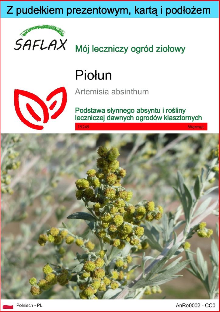 SAFLAX - Zestaw prezentowy - Piołun - 500 Nasiona - Z Zdjęcie produktu 