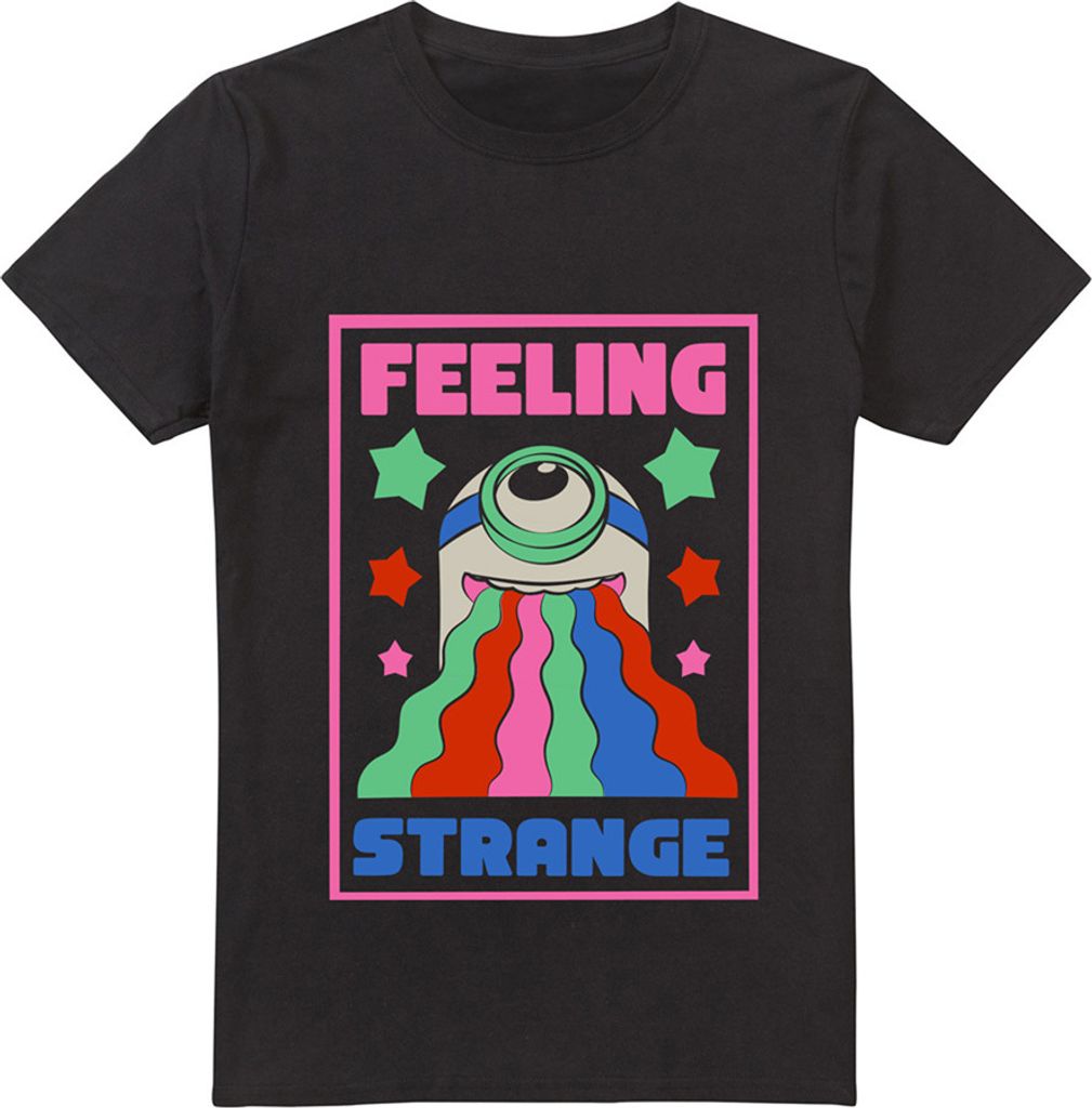 Minions - "Feeling Strange" T-Shirt für Herren TV2211 (M) (Schwarz)