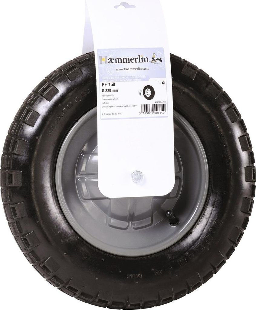 Aufgepumptes Standardrad PF 150 mit HAEMMERLIN-Hakenband - 309051401