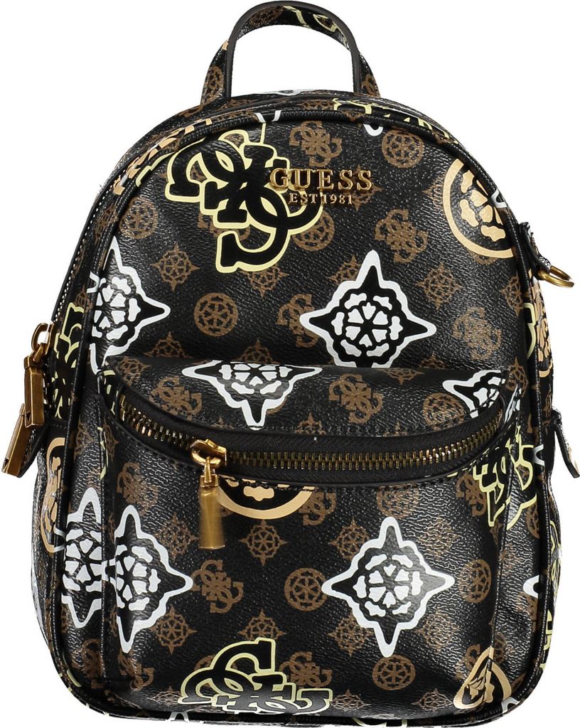 Guess House Party Frauen Kunstleder Umhänge Tasche Braun Multi – Einheitsgröße / Braun Multi