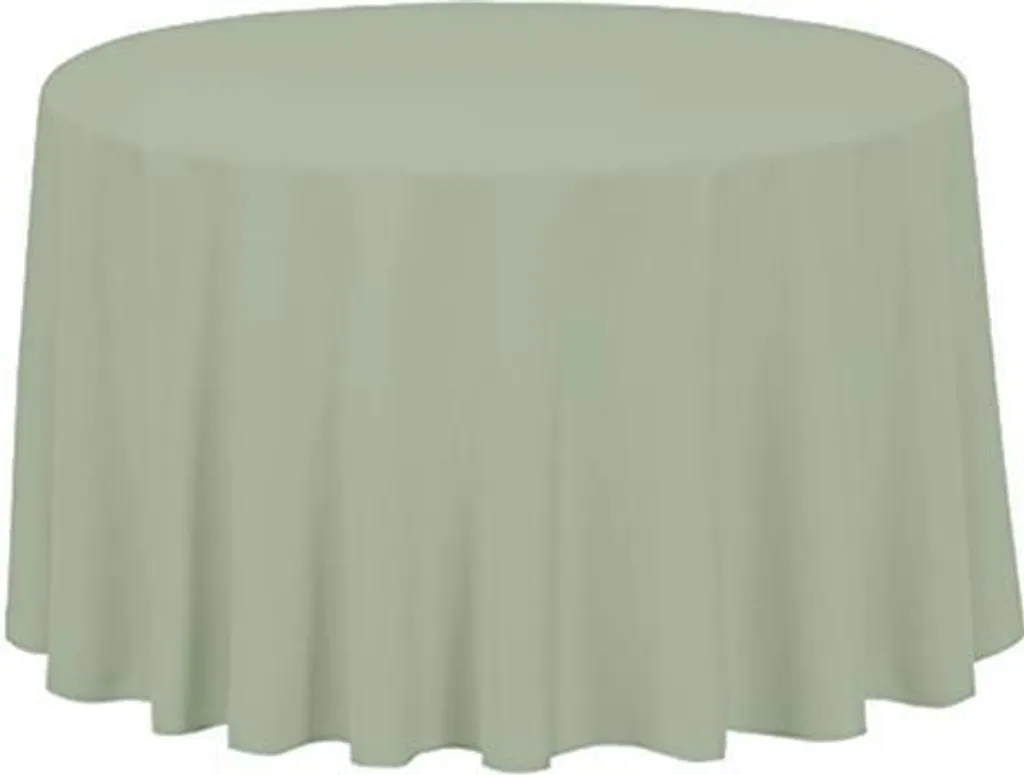 Tovaglia Minimal Verde Oliva Rotonda 320cm - Design Contemporaneo