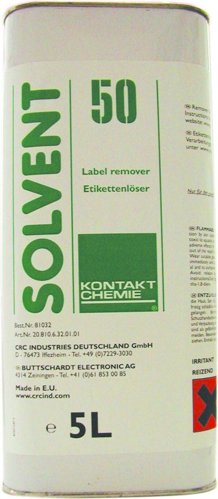 KOC SOLVENT 50 Etikettennlöser 5L
