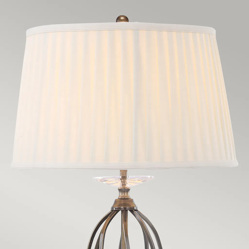Lampe de table Aegean Elstead en laiton classique avec douille E27 60W - 8