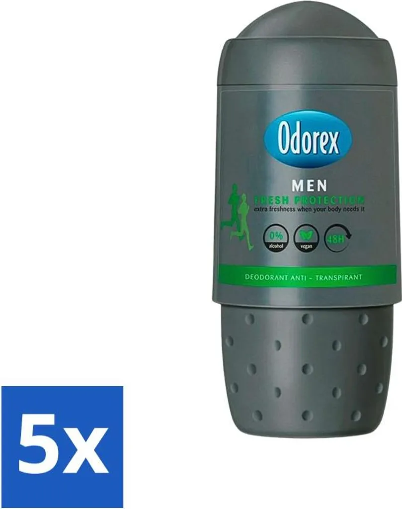 Set 5x Odorex Uomo Roller 50ml Protezione Fresca - Offerta Scorta