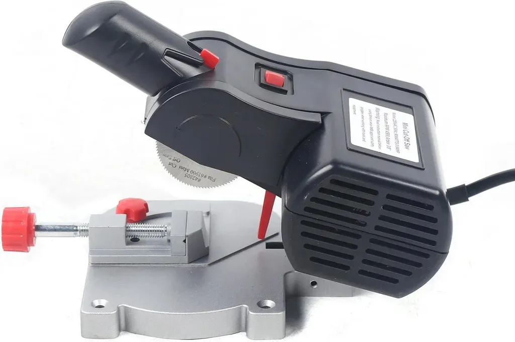 Sega Troncatrice Mini Nera | Taglio Multimateriale Alta Precisione