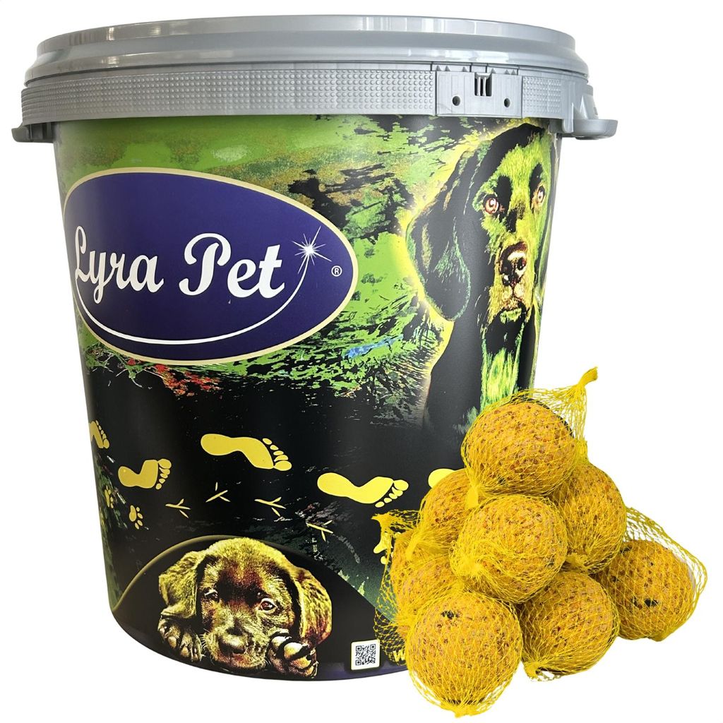 100 Stk. Lyra Pet Meisenknödel Basic mit Netz à 90 g = 9 kg in 30 L Tonne