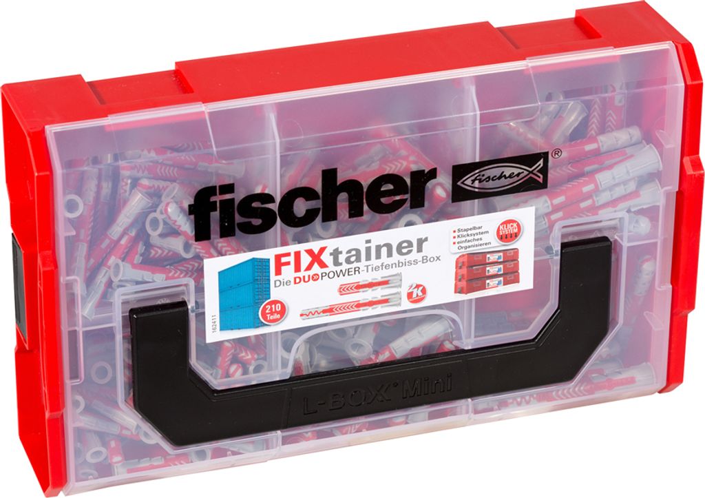fischer FIXtainer - DUOPOWER kurz/lang (210)