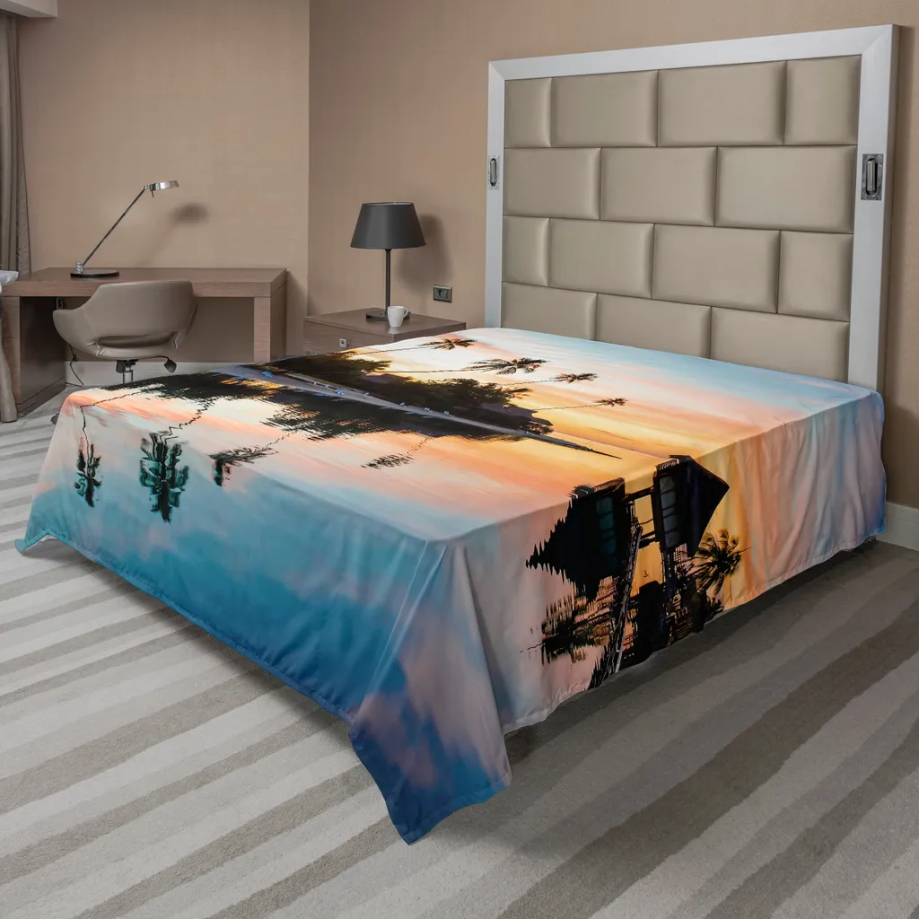 Lenzuolo Tropicale ABAKUHAUS Moorea 260x228 cm | Arredo Letto Premium