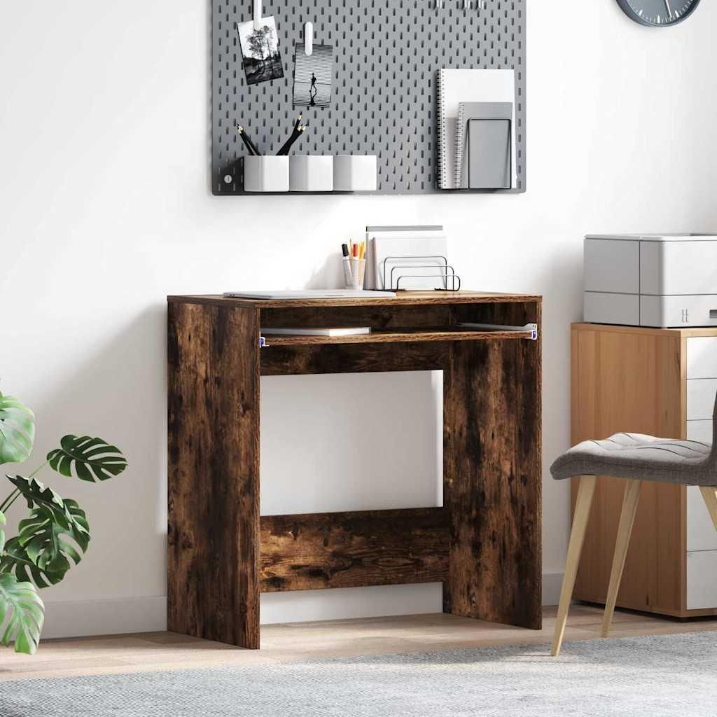 "WINTER SALE"Schreibtisch - elegantes Design - Computertisch/Bürotisch - Geräucherte Eiche 77,5x43x79cm Holzwerkstoff NEU230509 - Schreibtische