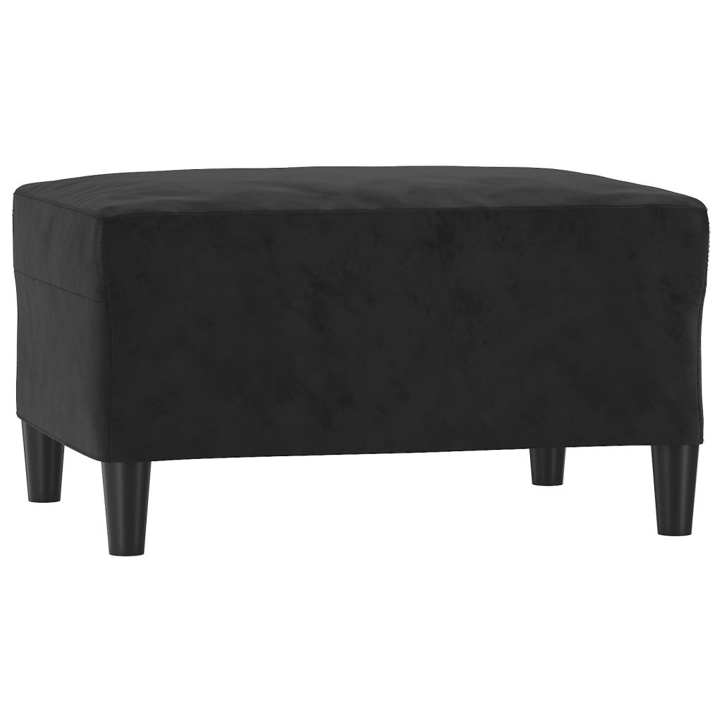 vidaXL Tabouret de pied noir 70x55x41 cm velours Image du produit 