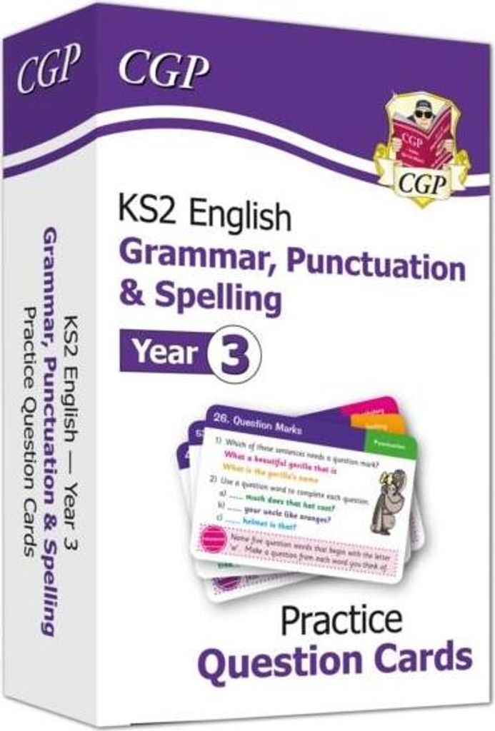 KS2 English Year 3 Practice Question Cards: Grammar, Punctuation & Spelling