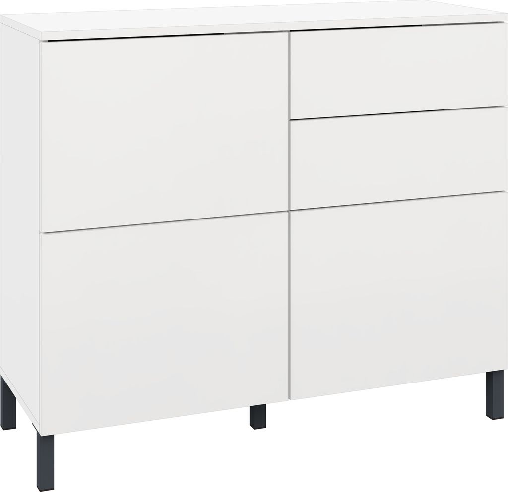 Kommode "Haama" 3-türig, weiß-matt Produktbild 