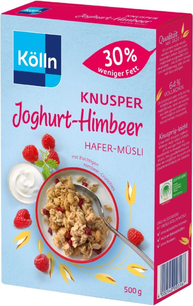 Kölln Müsli Knusper Joghurt-Himbeer 7x500g Sparpaket