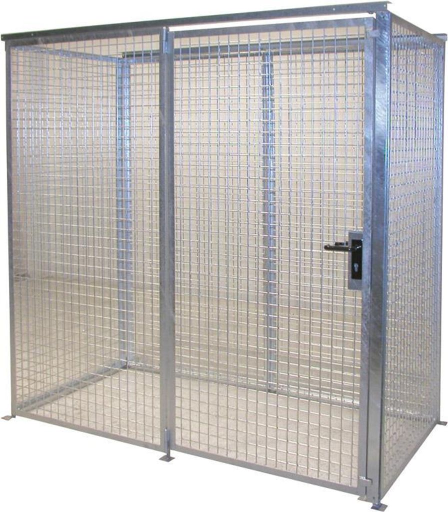 Bauer GmbH Gasflaschen-Container ohne Dach für max. 32 Gasflaschen Ø 220 mm Gasflaschen-Container, GFC-M1