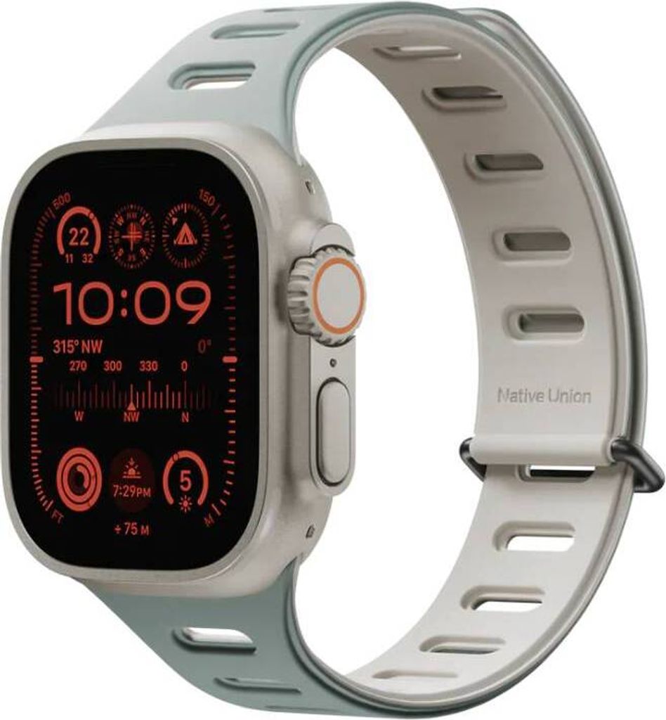 Native Union, Uhrenarmband für Apple Watch 38/40/41mm Wende-Design, Grau