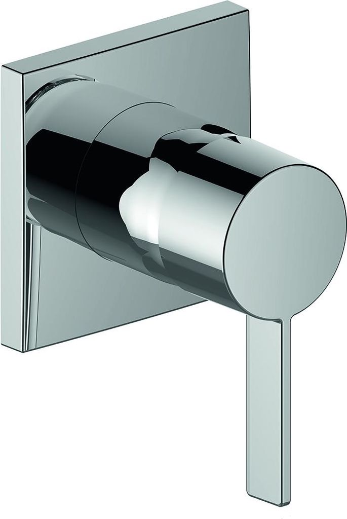 Keuco Einhebelmischer IXMO DN 15, UP Rosette eckig Aluminium-finish