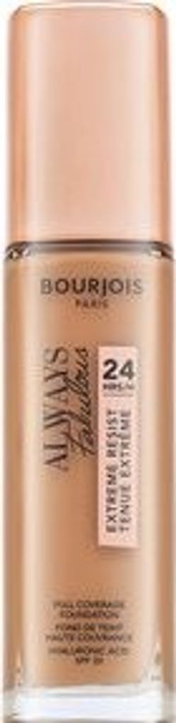 Bourjois Always Fabulous 24HRS Extreme Resist Foundation - 410 Golden Beige Flüssiges Make Up für Einigung des farbigen Hauttones 30 ml
