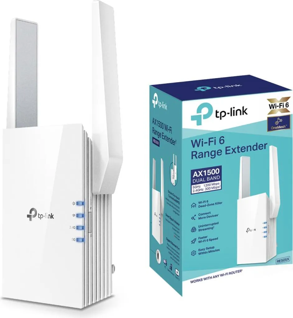 TP-Link RE505X Extenseur Wi-Fi OneMesh avec Port Gigabit et Haut Débit