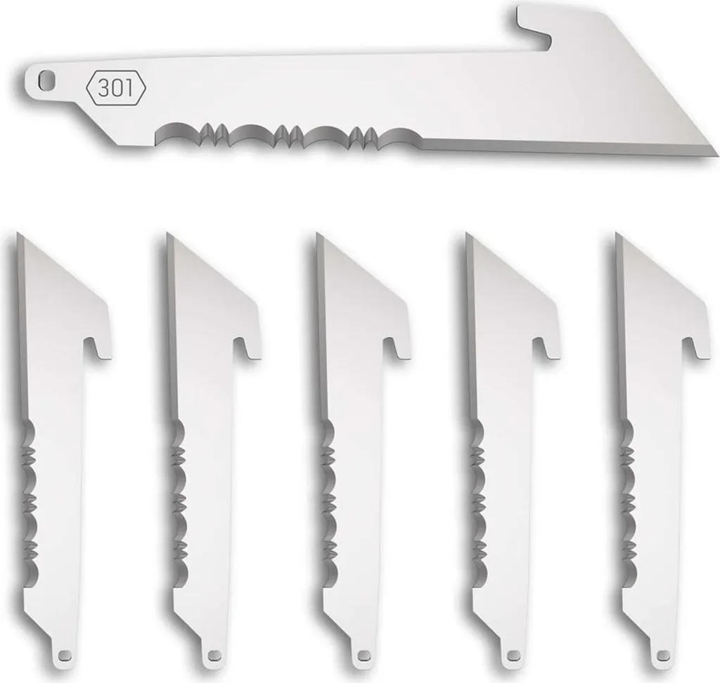 Pack 6 lames de rechange pour couteau de chasse Outdoor Edge 3 po