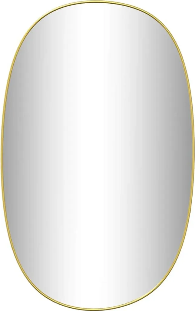 Specchio Dorato 80x50 cm da Muro | Design Minimal Moderno per Interni
