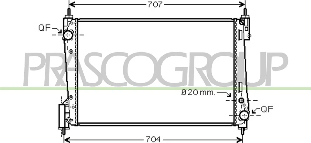 Radiateur moteur pour Fiat Punto : Remplacez votre OE 55700448 vite