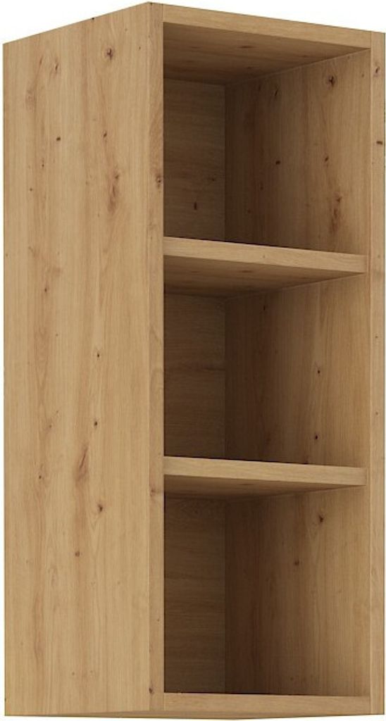 Offener Oberschrank LAILI – Breite 30 cm, Artisan-Eiche