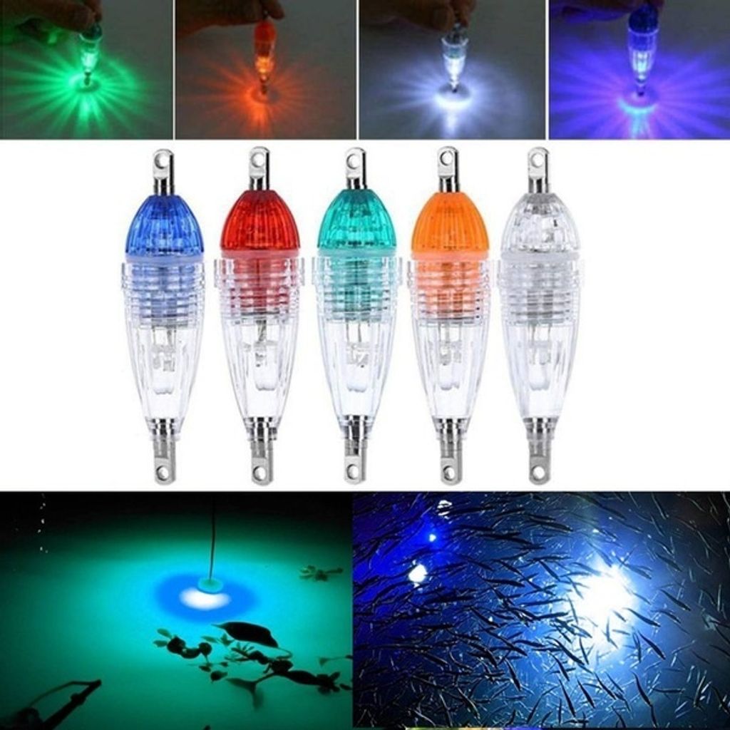 Mini LED leuchtende Deep Sea Drop Unterwasser Tackle Fischen Tintenfisch Köder Licht Lampe, bunt