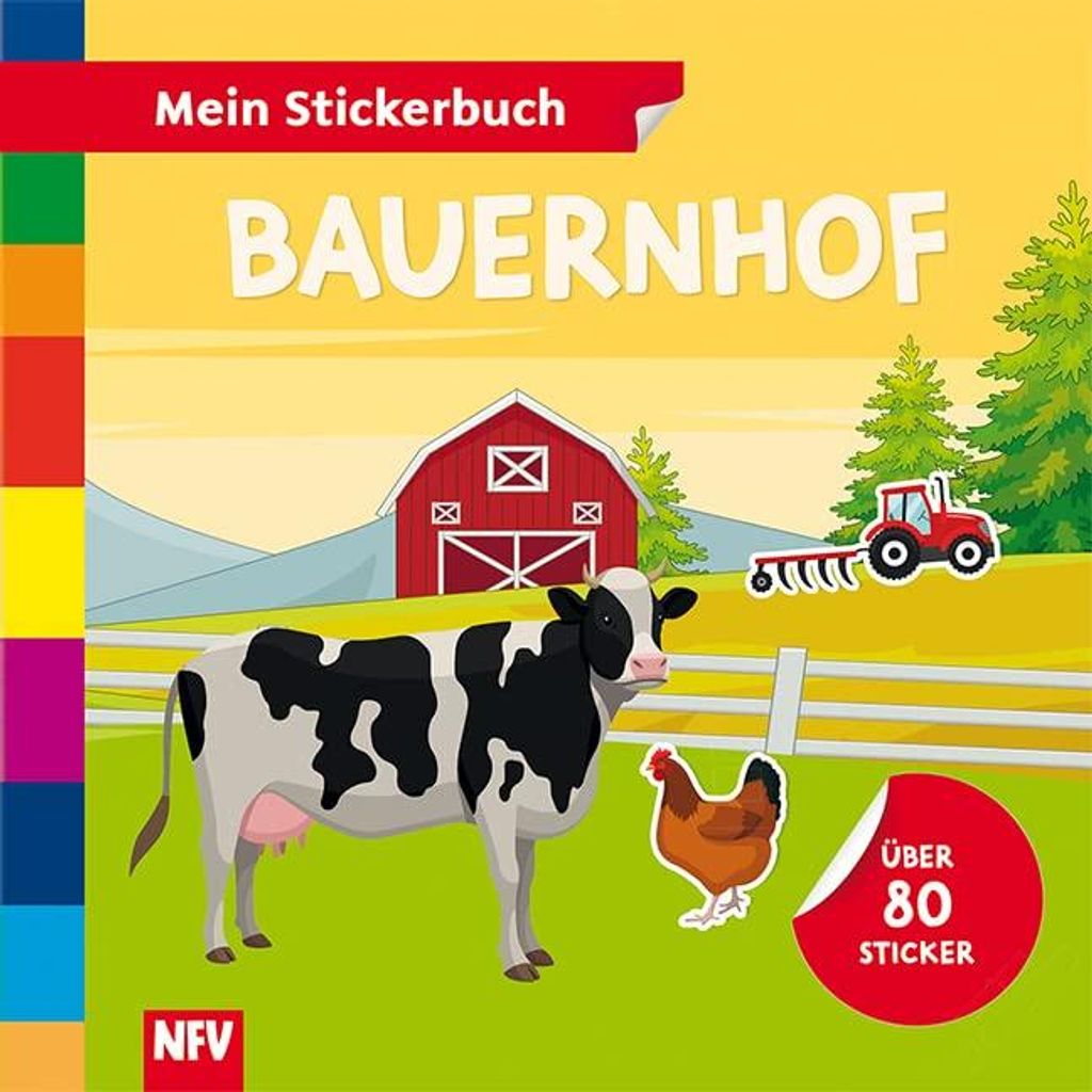 Stickerbuch Bauernhof: Tiere und das Leben auf dem Hof entdecken, inkl. 2 Stickerbögen