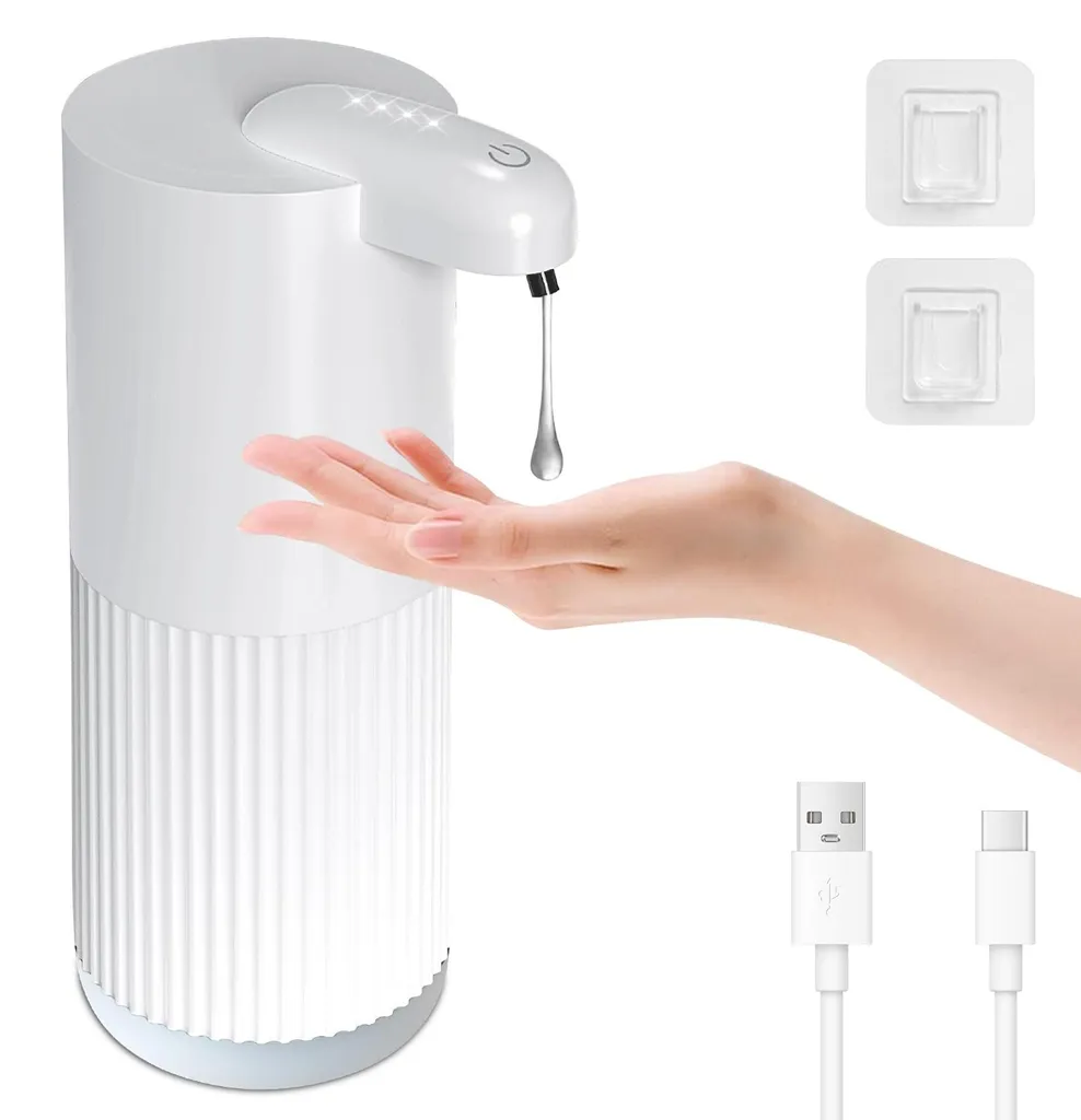 Distributeur automatique de savon 4 niveaux réglables et étanche IPX5